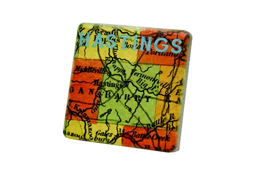 Hastings Map Coaster - 0802C
