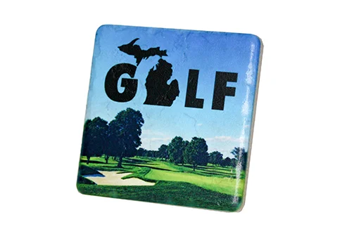 Michigan Golf Green Coaster - 0462C