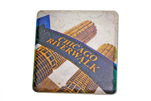The Chicago River Sign Coaster - 0701C