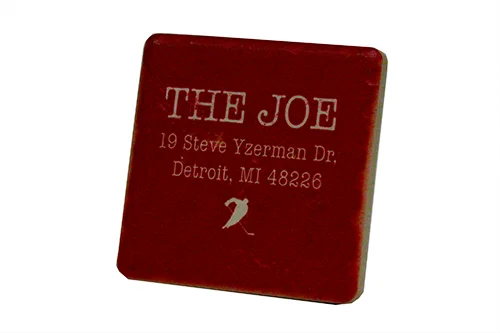 The Joe Address Red Coaster - 0255C