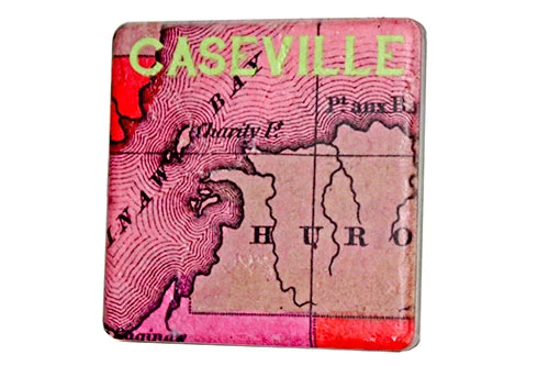 Caseville Map Coaster - 0770C
