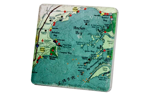 Anchor Bay Map Coaster - 0782C