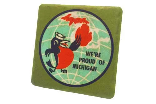 Proud of Michigan Robin Coaster - 0467C