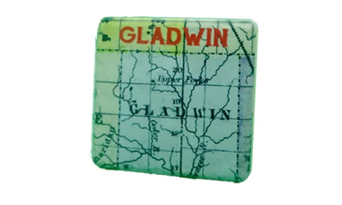 Gladwin Map Coaster - 0817C