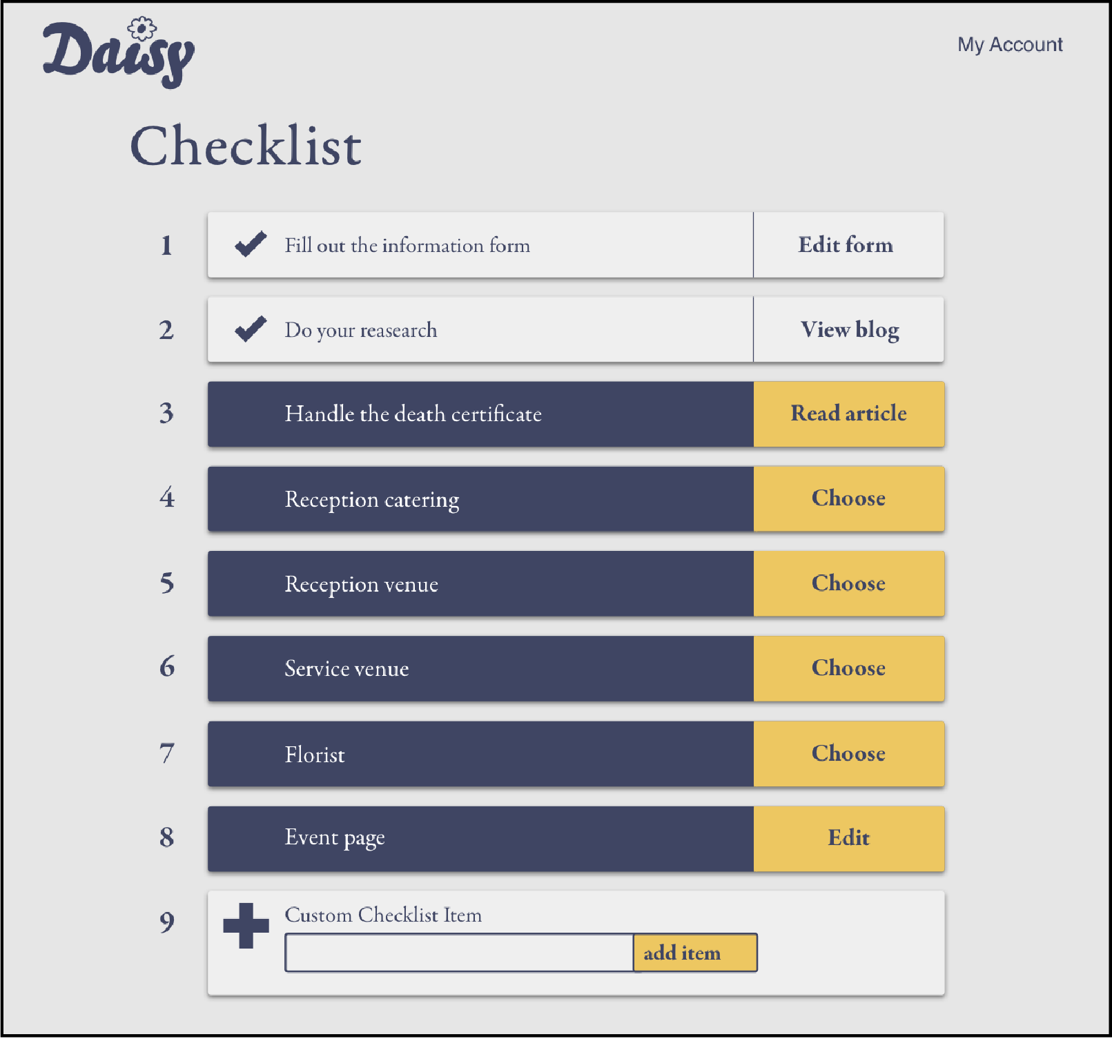 High fidelity prototype screen made with Sketch app to be used in invision