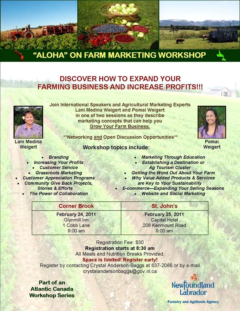 'Aloha' on Farm Direct Marketing