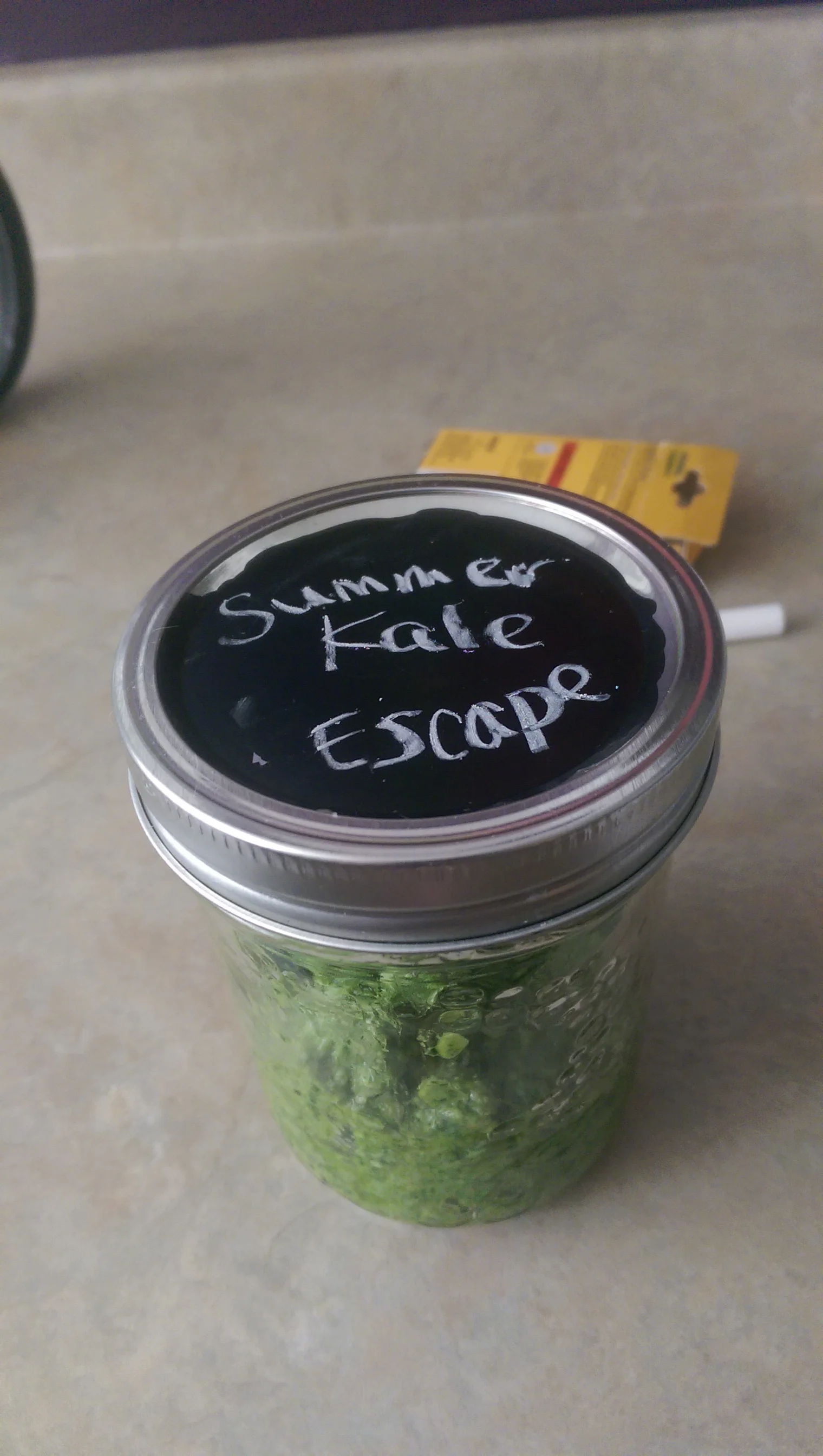 8 Days a Week Kale Garlic Scape Pesto