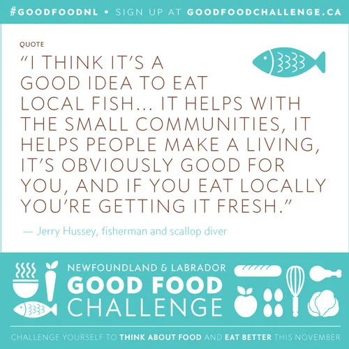 NL Good Food Challenge: "I think it's a good idea to eat local fish..."