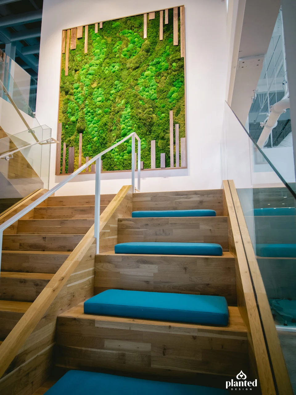 indoor moss wall on Gallery Perfect Day Foods Planted Design