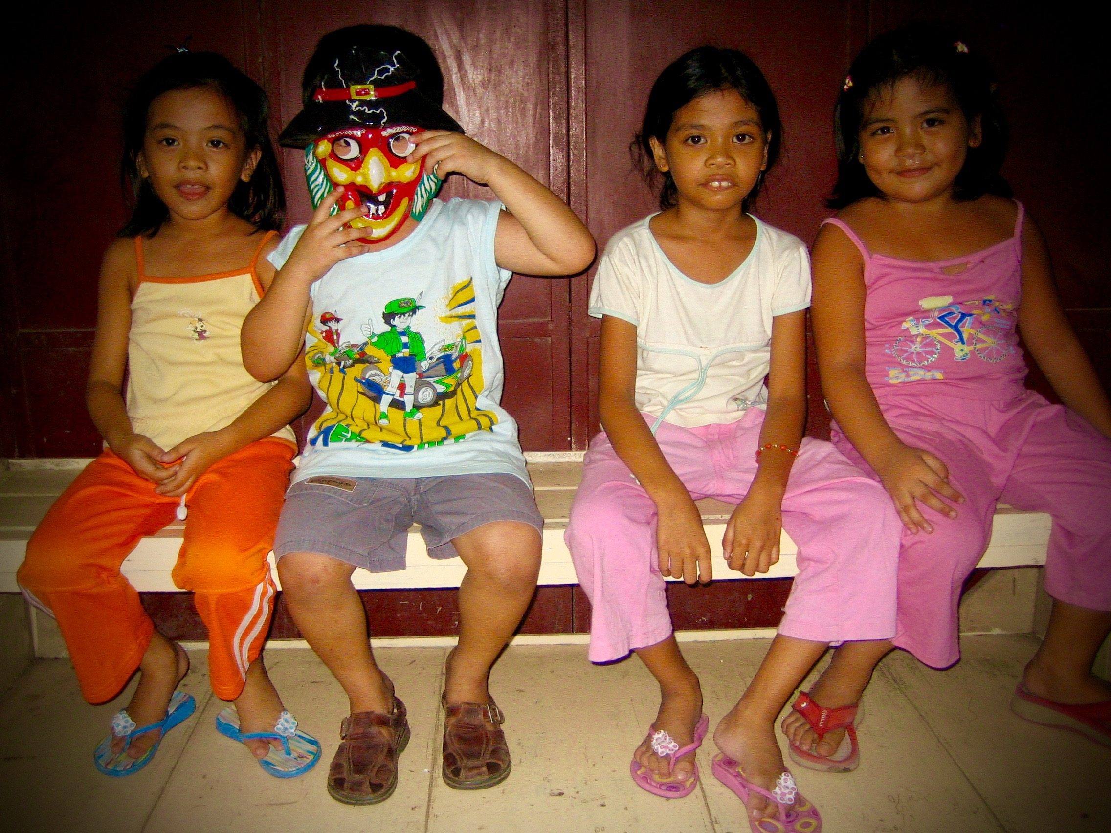 Kids at the market - Ibaan, Philippines