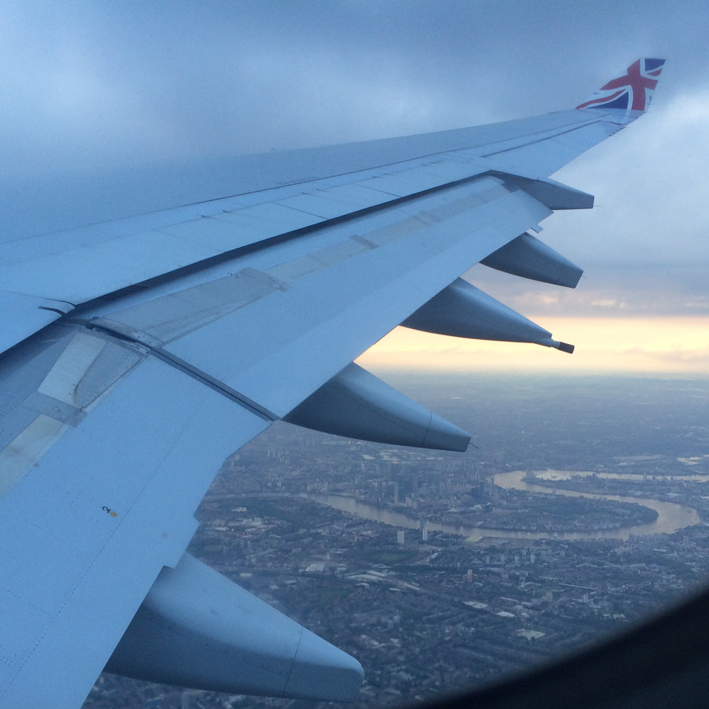 Flying over London Town