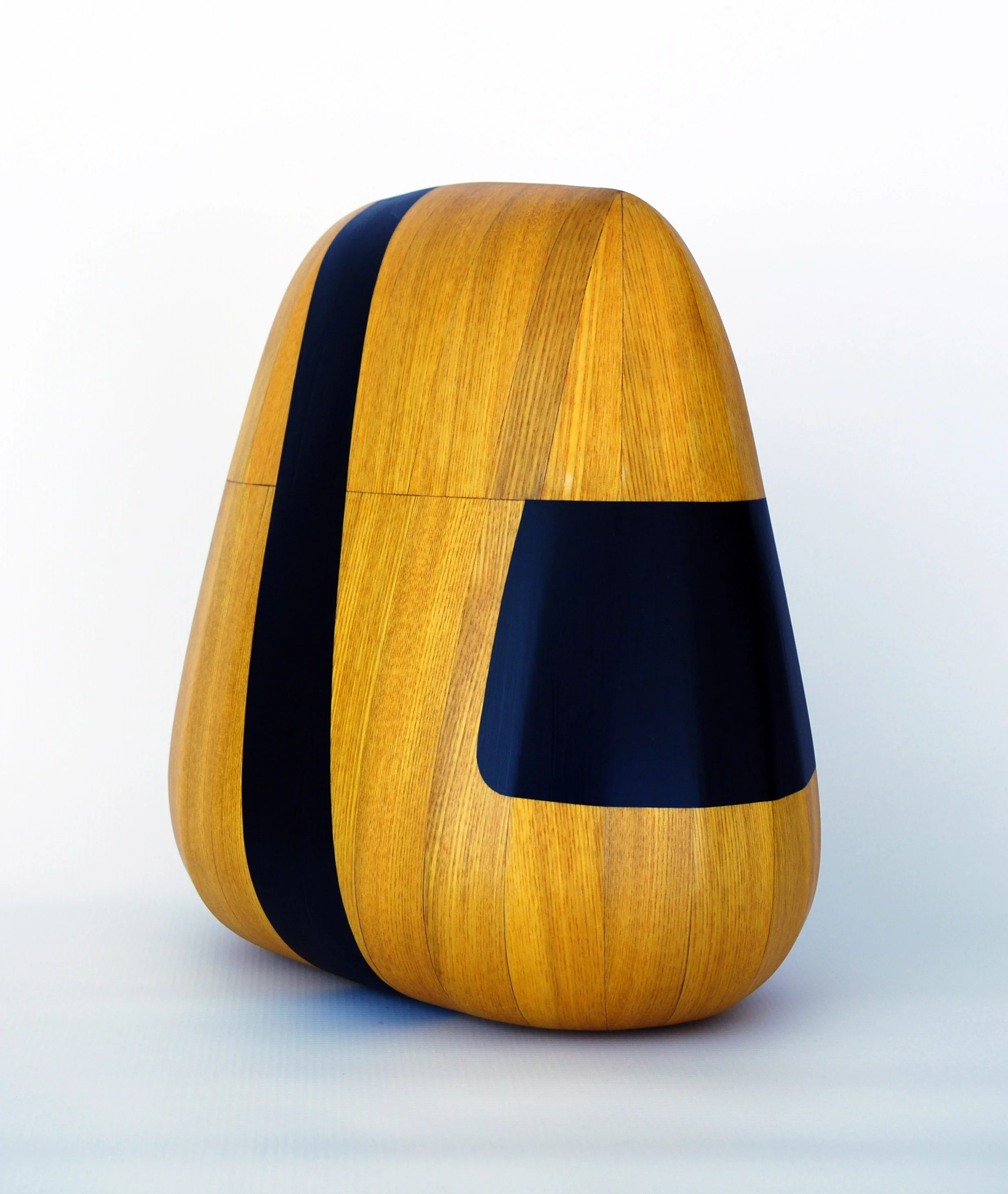 Hidden, 2018 13 x 12 x 8 inches wood, stain, paint Sold