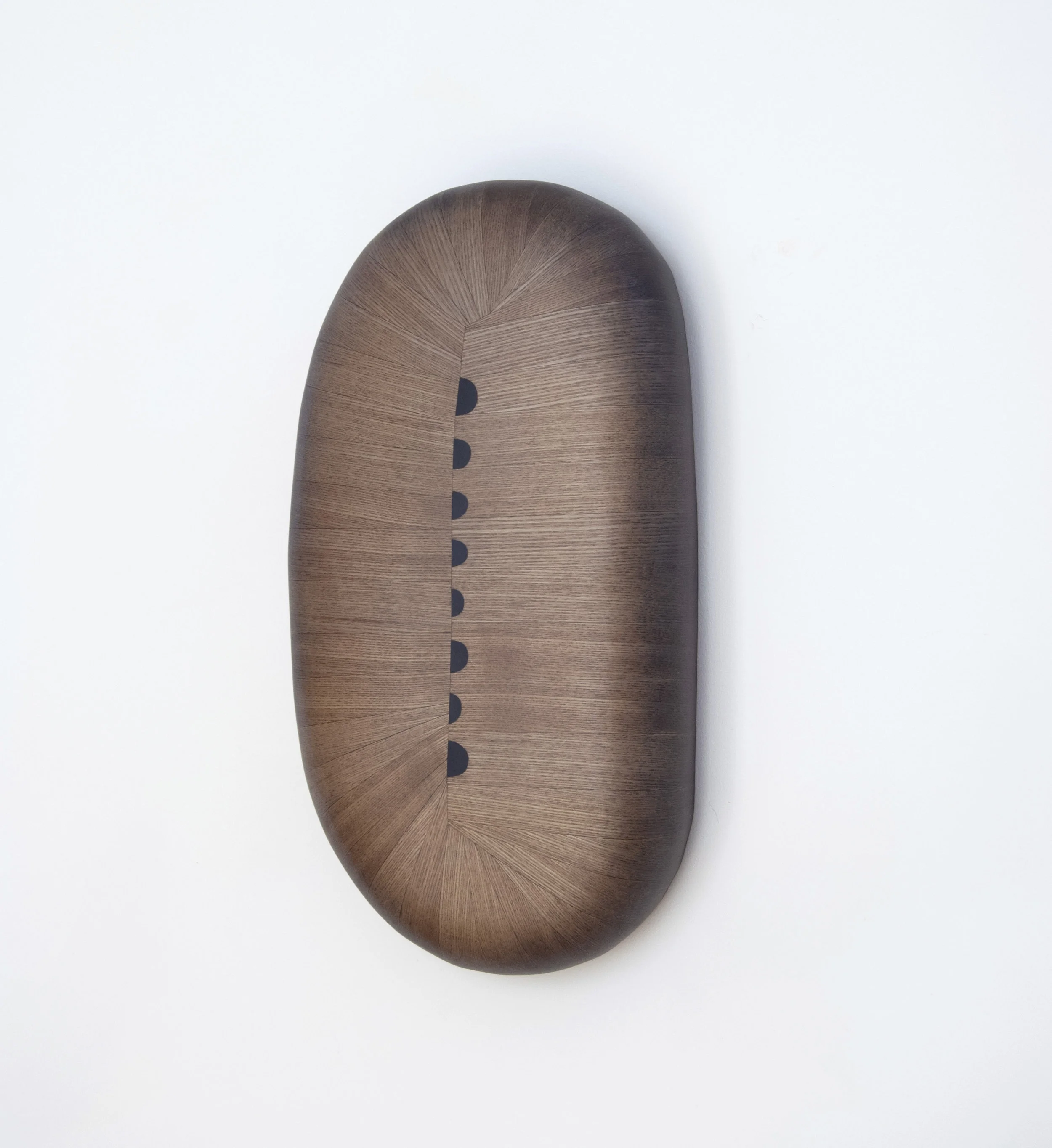 Penny, 2018 19 x 10 x 4 inches wood, stain, paint