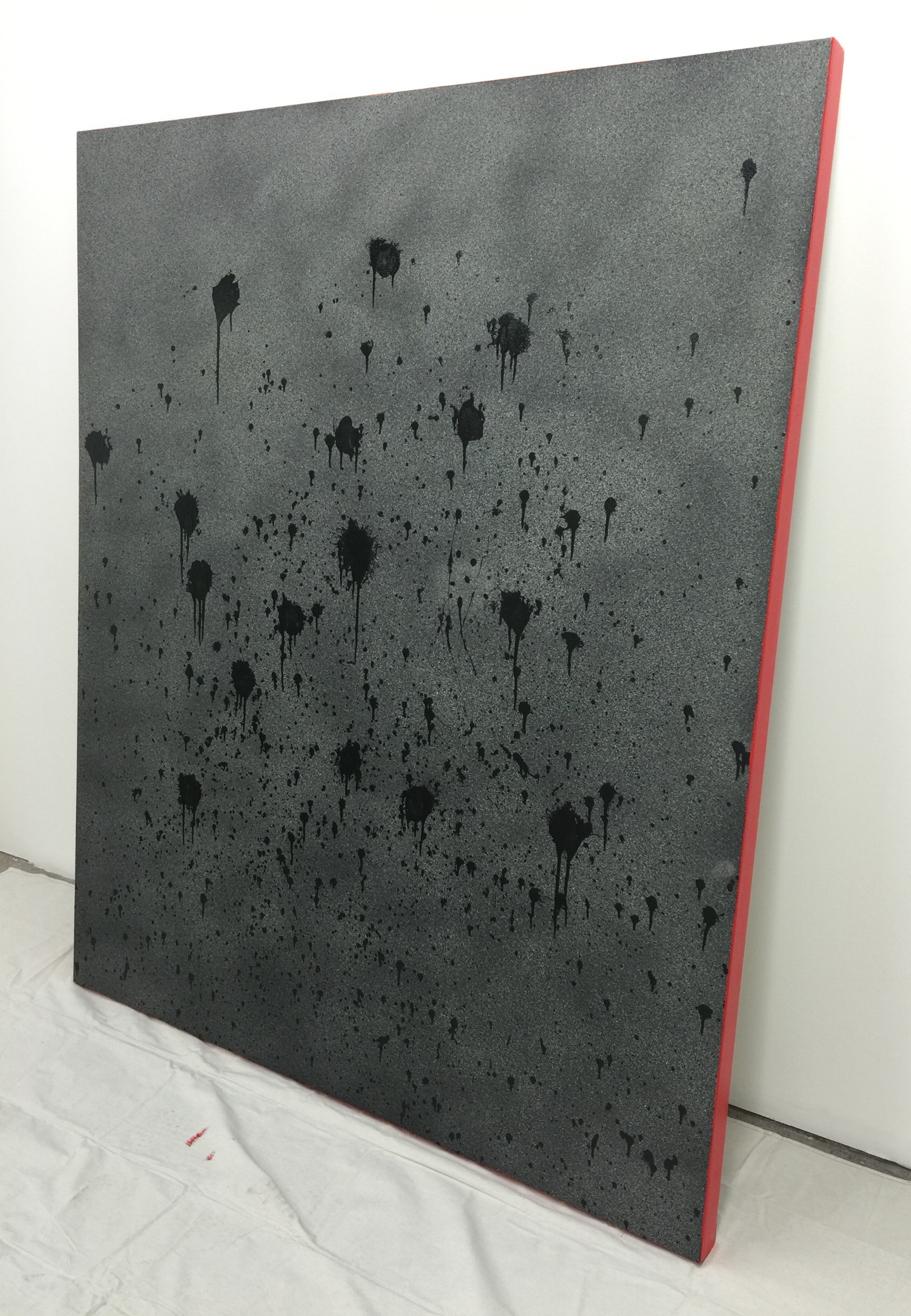 '16 Shots" - In memory of Laquan McDonald - Acrylic on canvas, 60"x72"