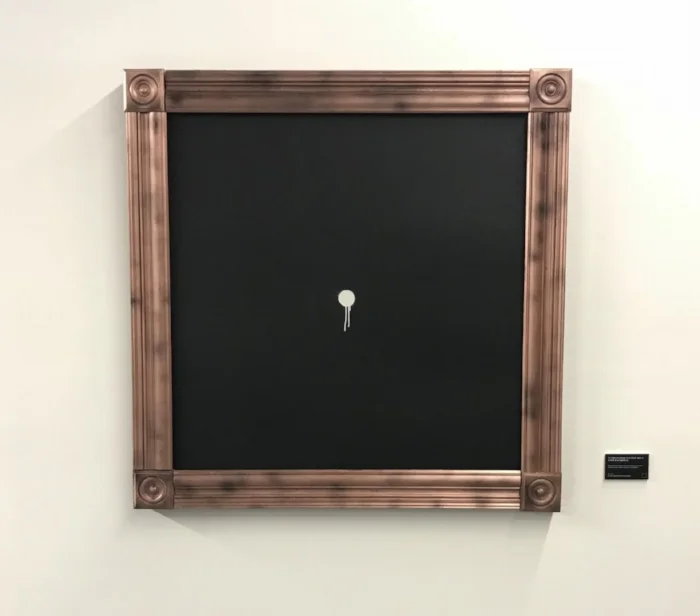 48”x48”, acrylic and aerosol on wood panel