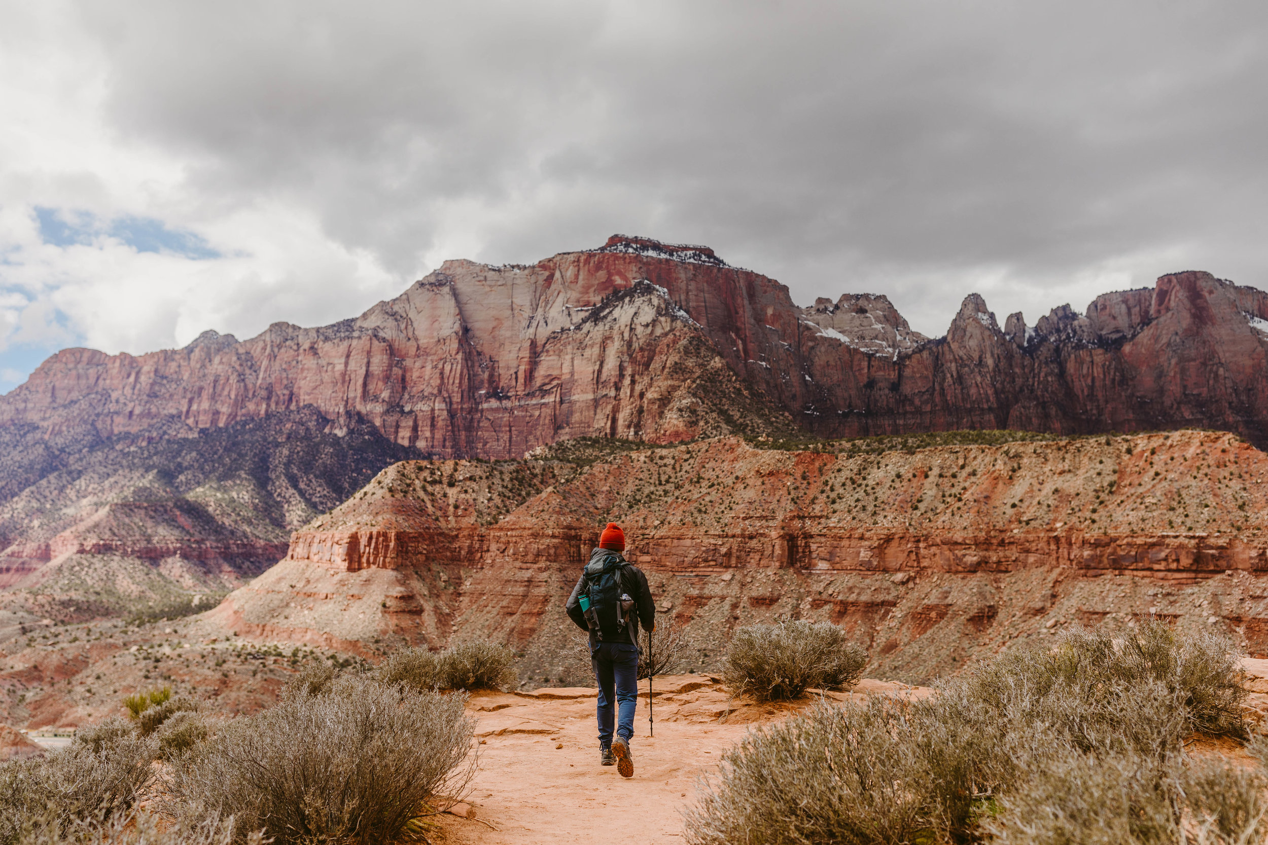 Justin on trail in Zion National Park