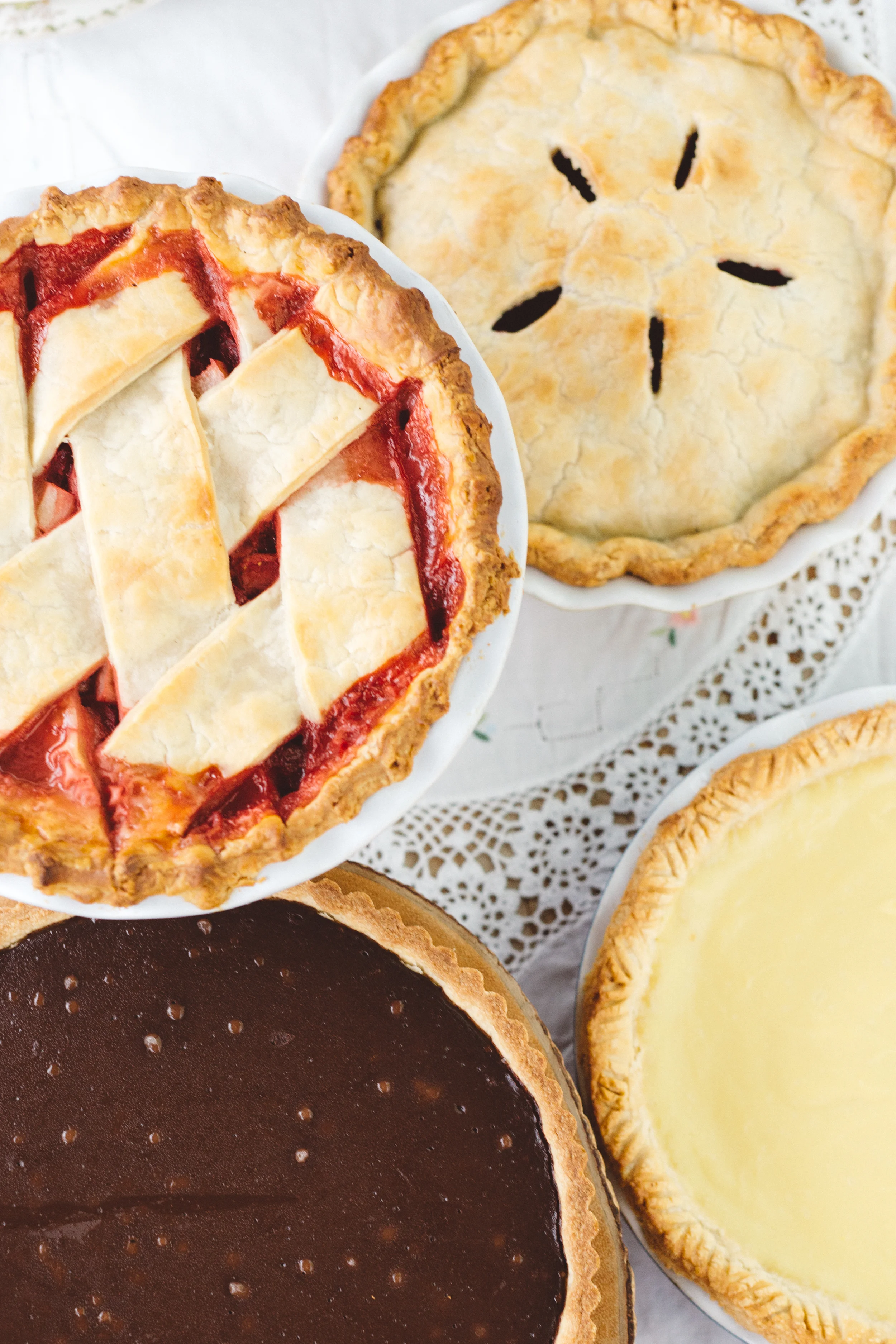 A collection of pies. Photo by Emily Reiter of Anna Delores Photography