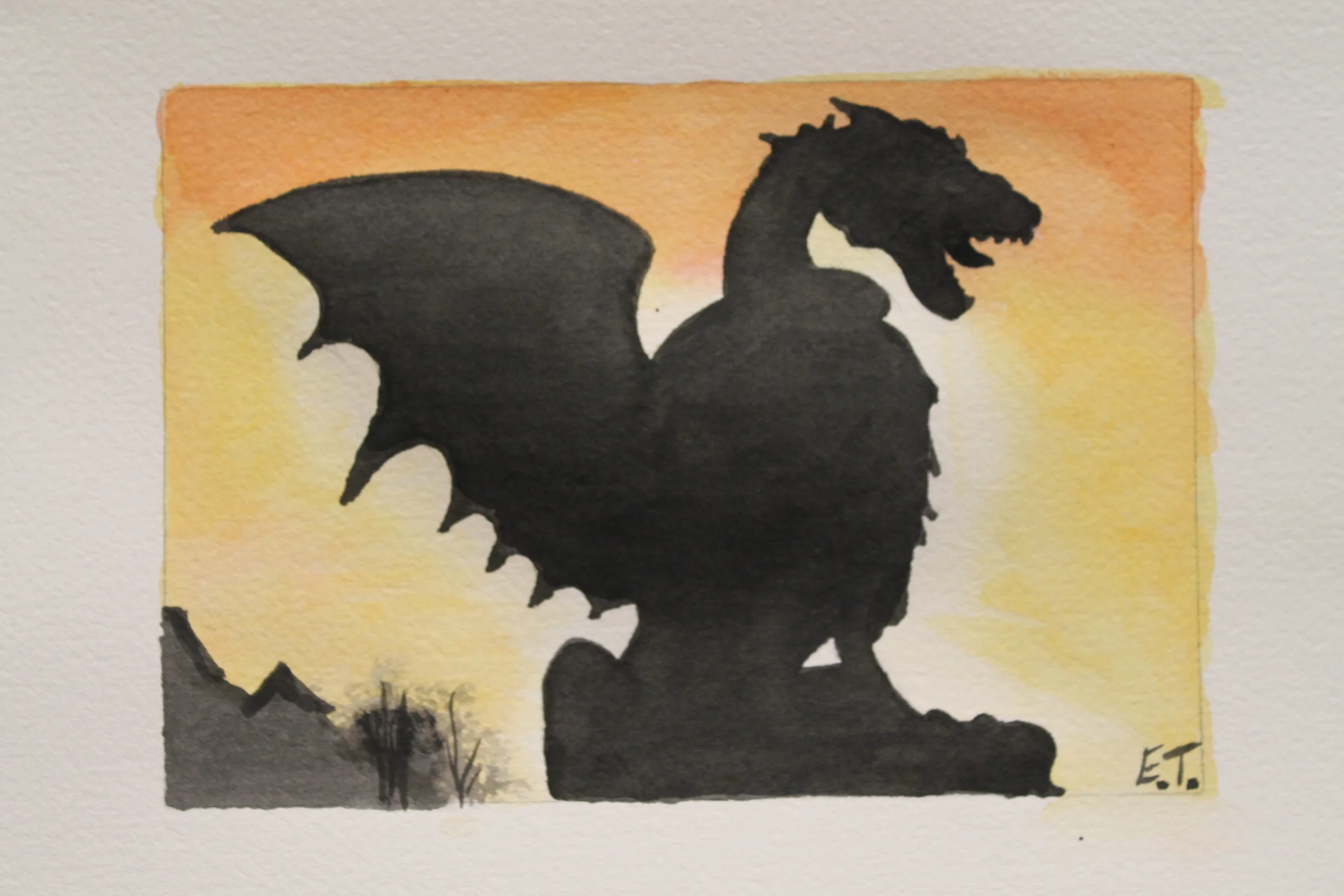 Mrs Tweet watercolor coursework