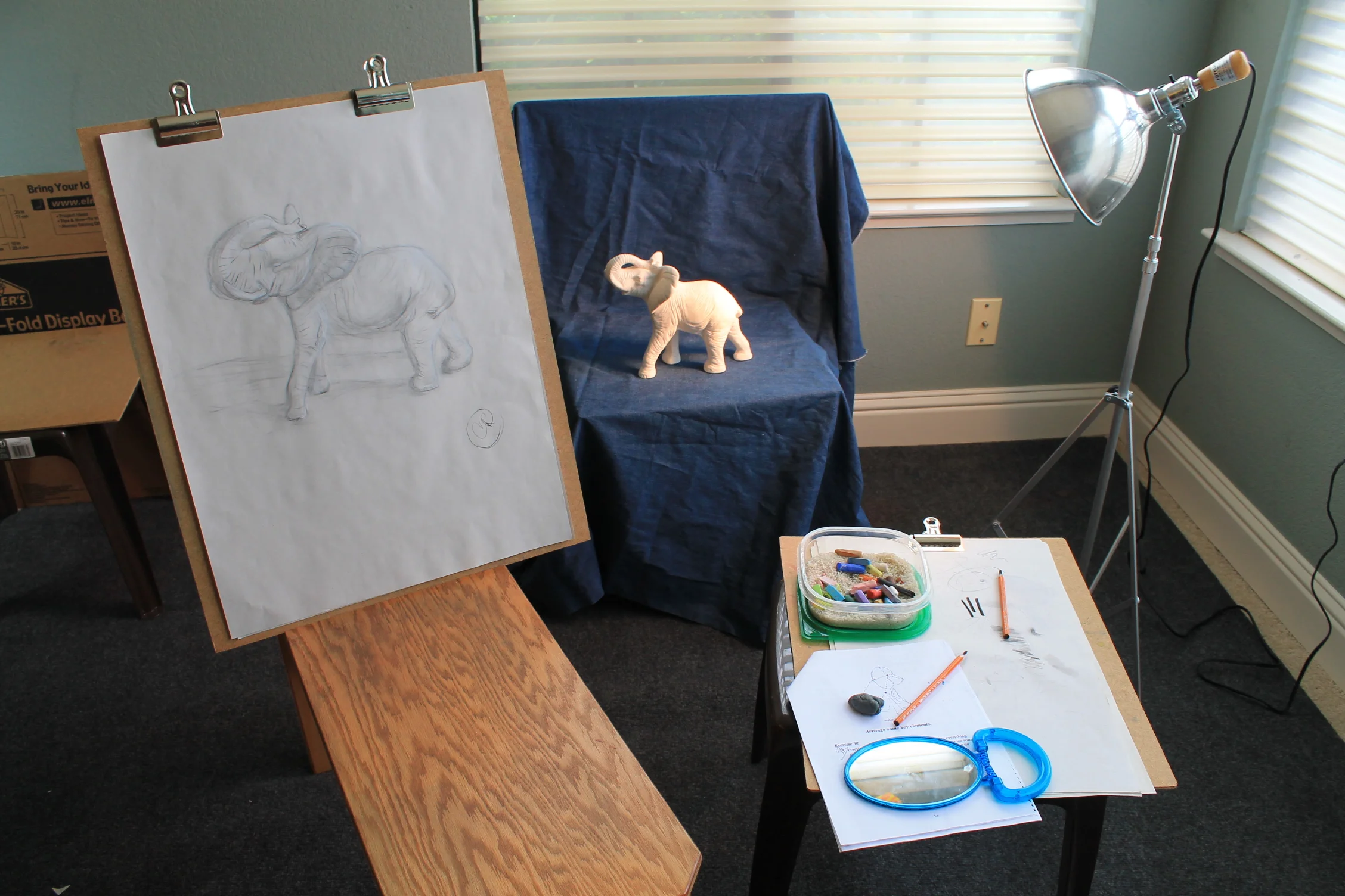 Adult/Teen Plaster Cast Sketch Setup