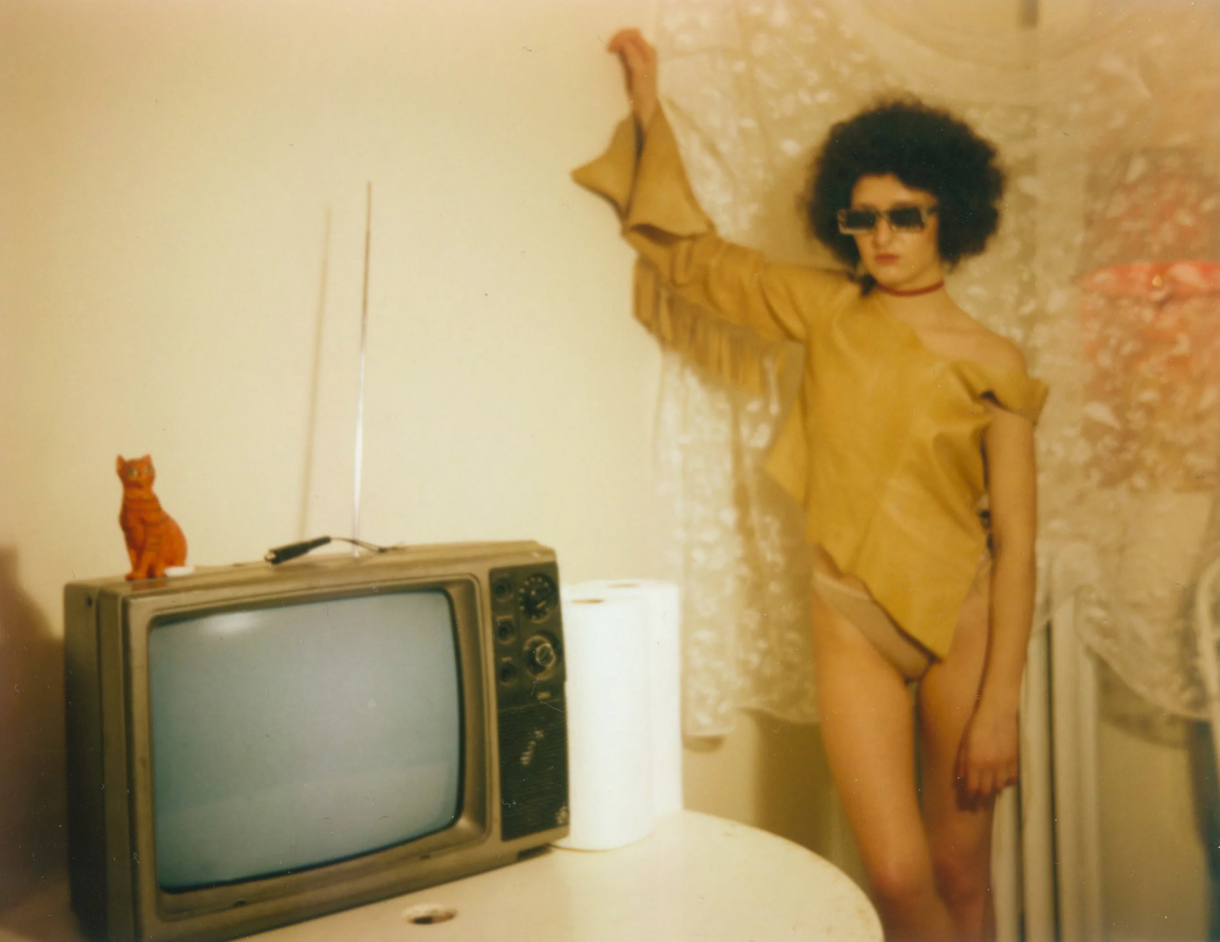 Vintage Top from Reminiscence Underwear by Calvin Klein Vintage Sunglasses Stylist’s Own Choker Necklace by Sienna Scarritt