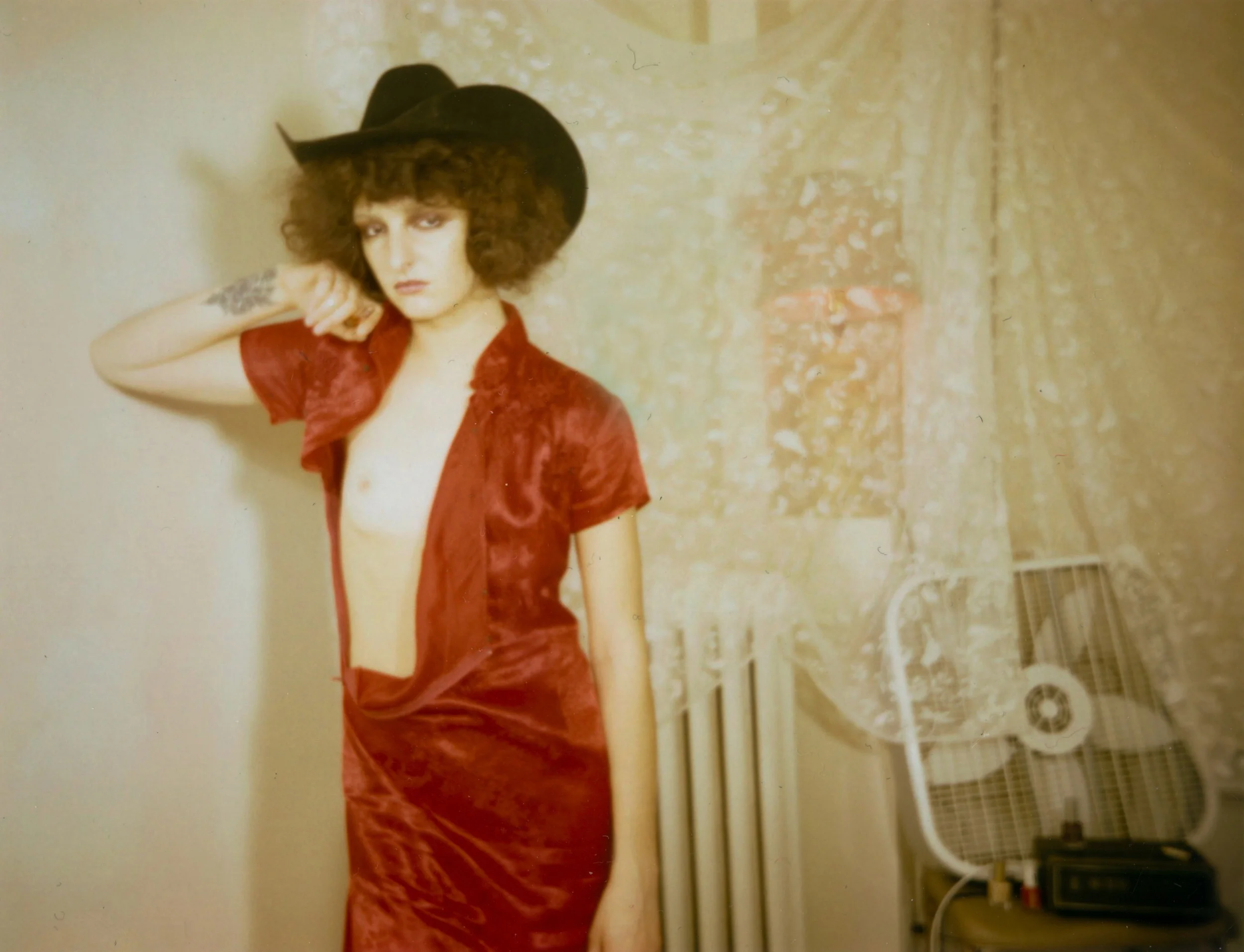 Vintage Cheongsam Dress Stylist’s Own Cowboy Hat by Stetson
