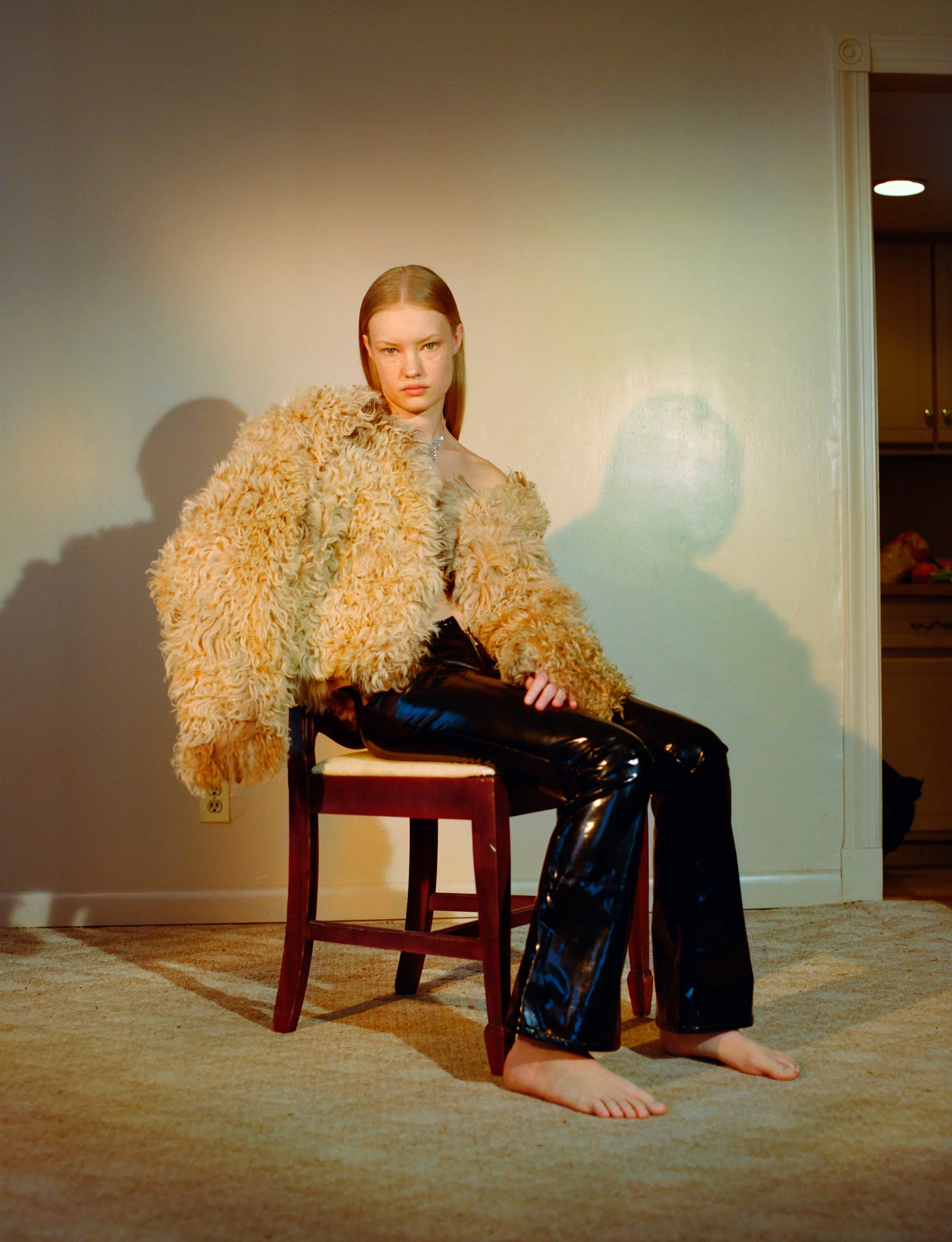 Coat by VEJAS Pants by Il Bolero Stylist’s own necklace
