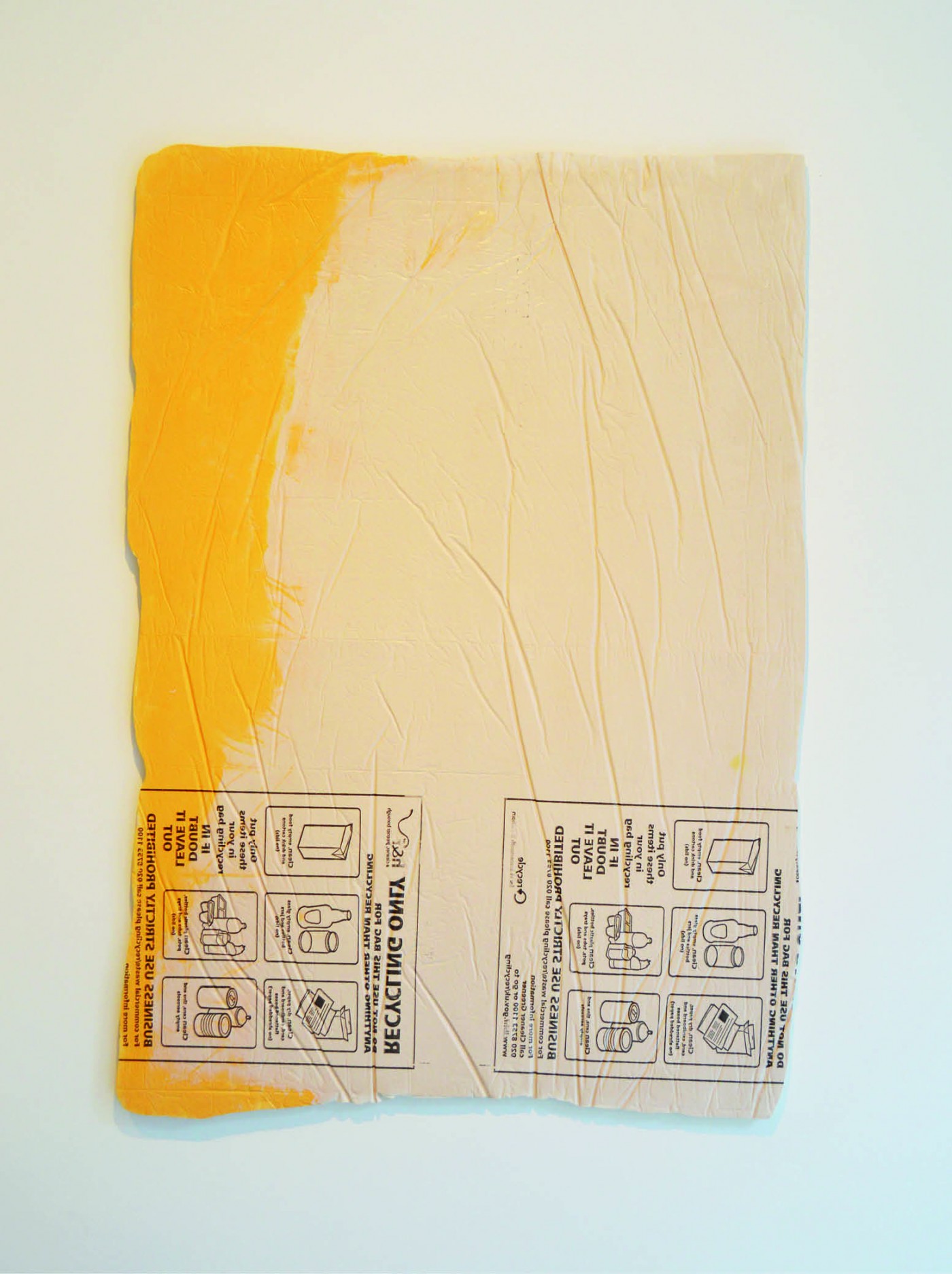 ' PE9 Recycled ', Composite, Pigment, Acrylic. 116 x 82 cm | 2015