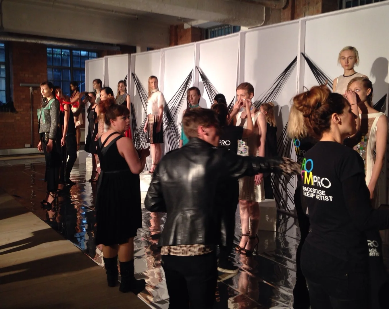 Backstage at Wilson PK Spring / Summer 2016 presentation