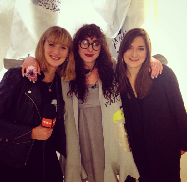 PETRIe TV team backstage with Mary Benson