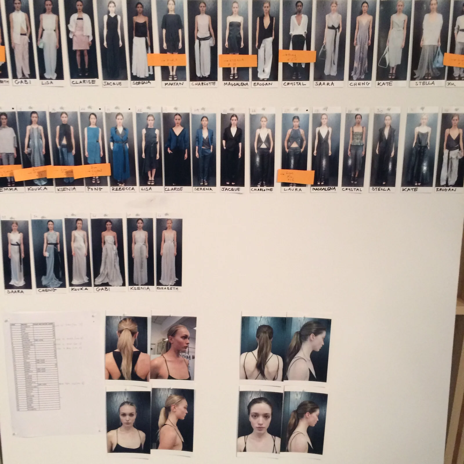 Backstage at Amanda Wakeley Spring / Summer 2016 show