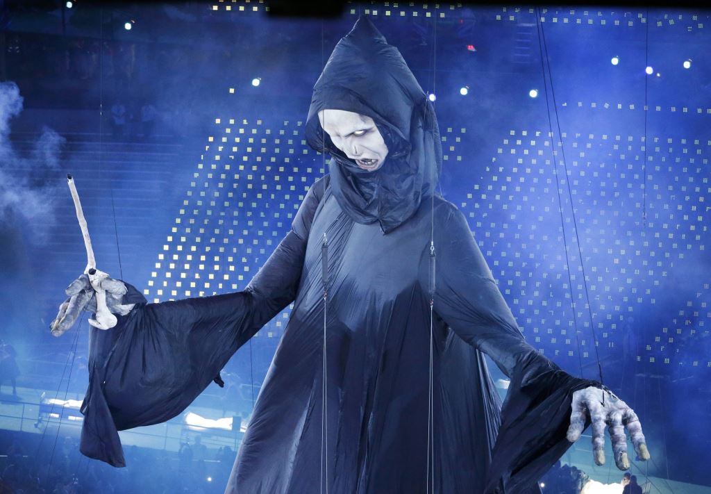 Voldemort puppet at Olympic Opening Ceremony which rose to 20m high