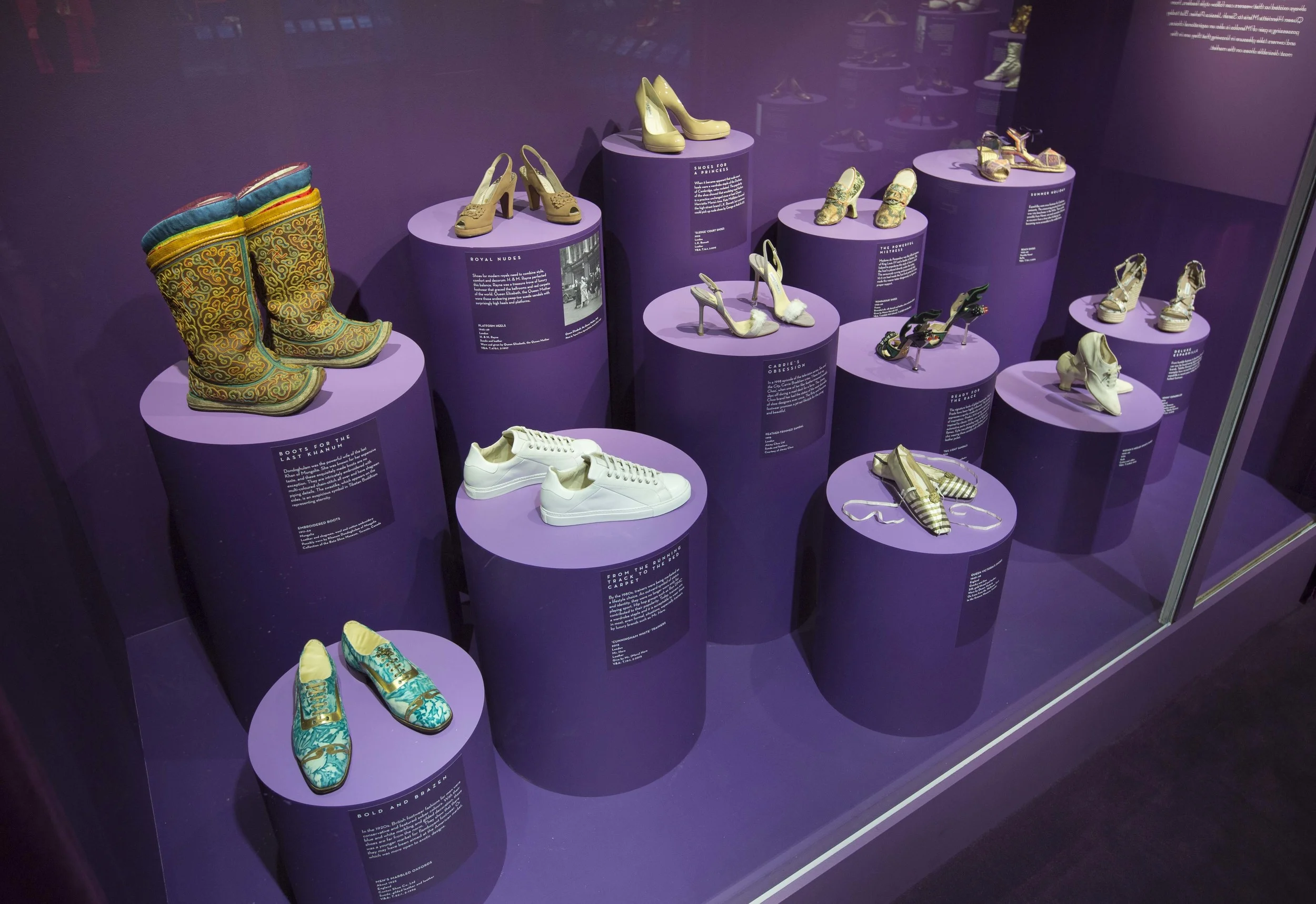 Installation view of Shoes: Pleasure and Pain