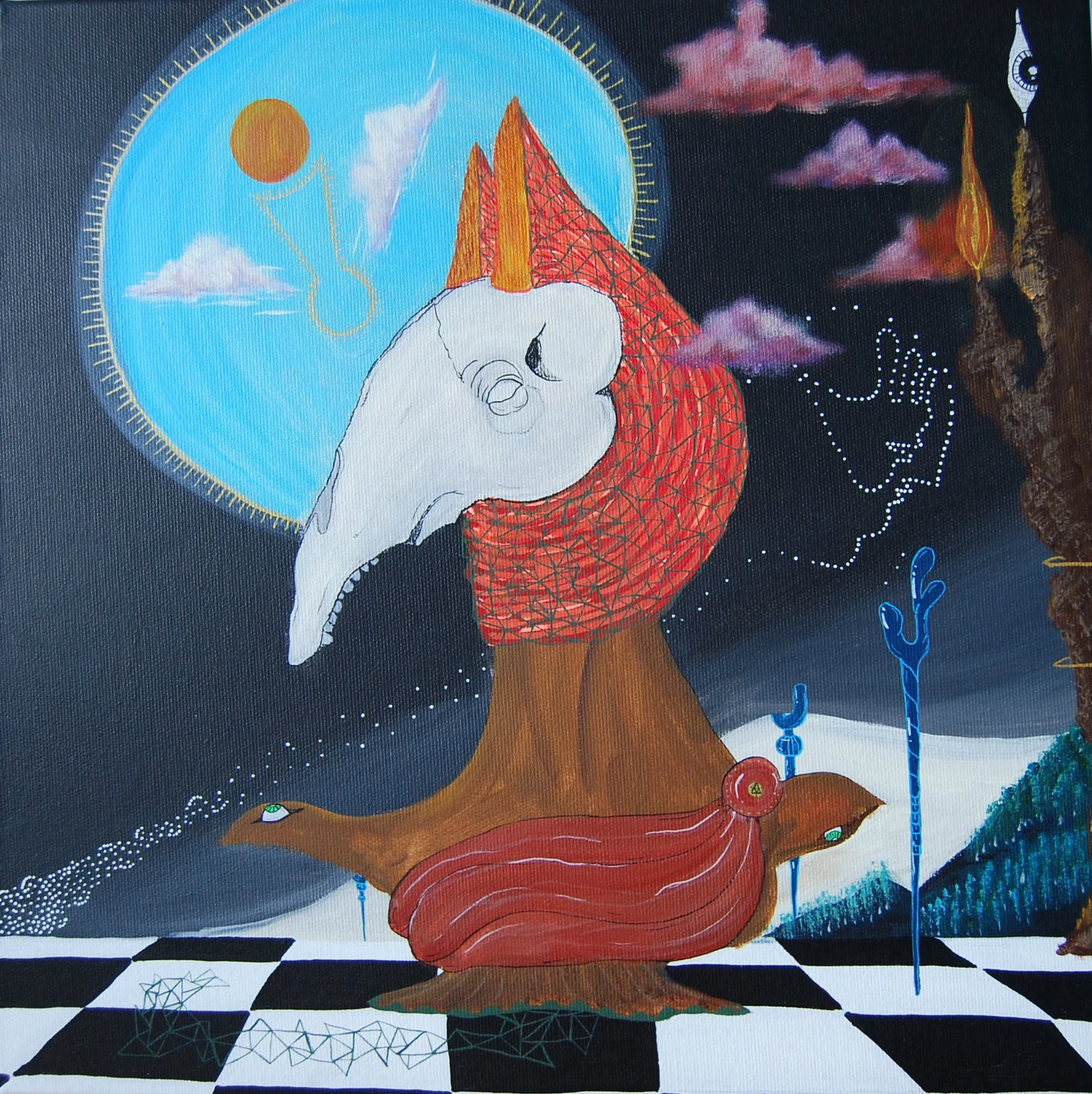 El Cavallo , Acrylics on a 40x40cm Canvas, 2015