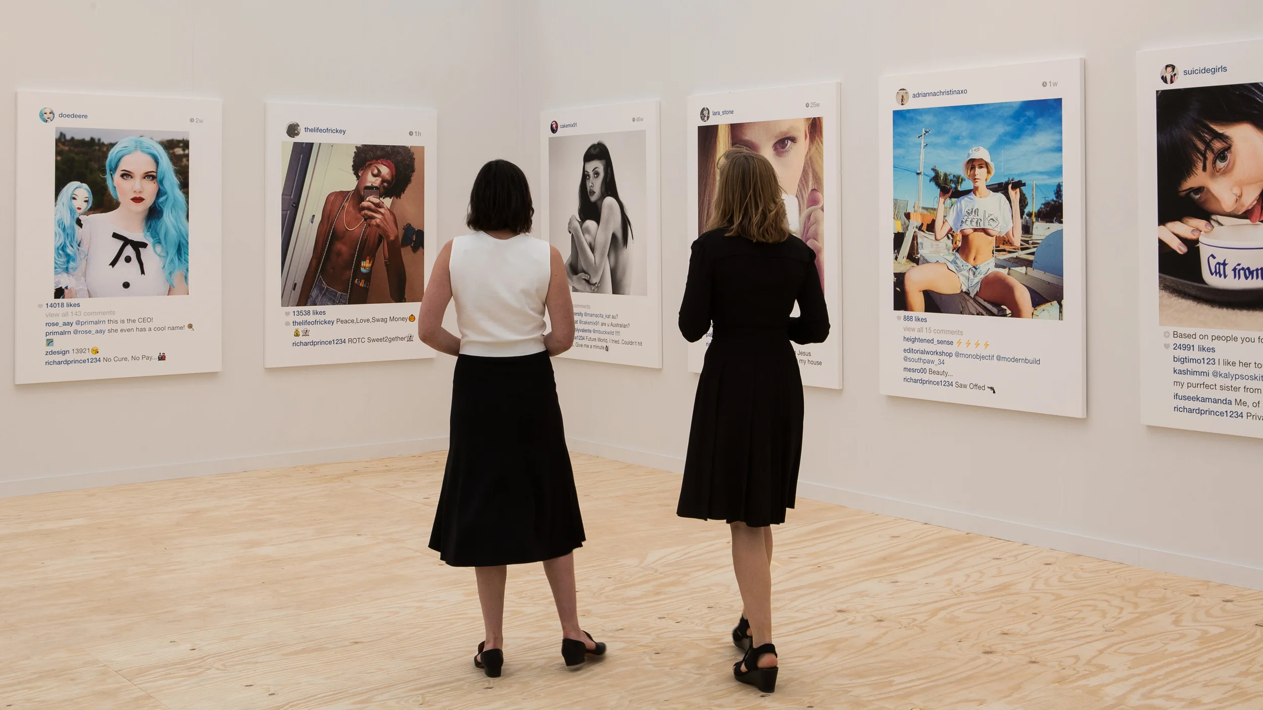 Richard Prince 's 'New Portraits' exhibition at Gagosian New York Gallery, 2014