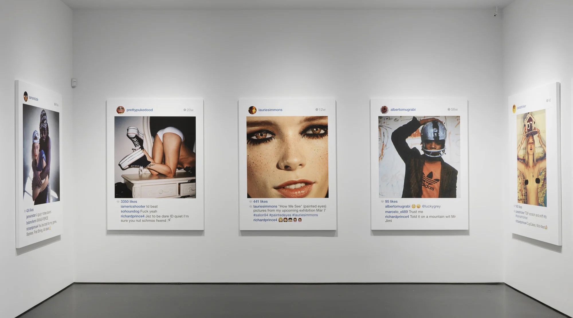 Richard Prince ' s 'New Portraits' exhibition at Gagosian New York Gallery, 2014