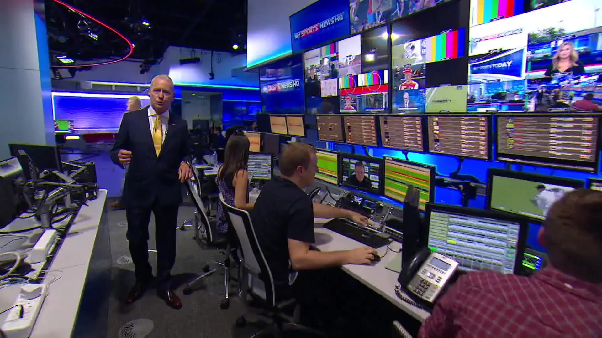 Sky news room