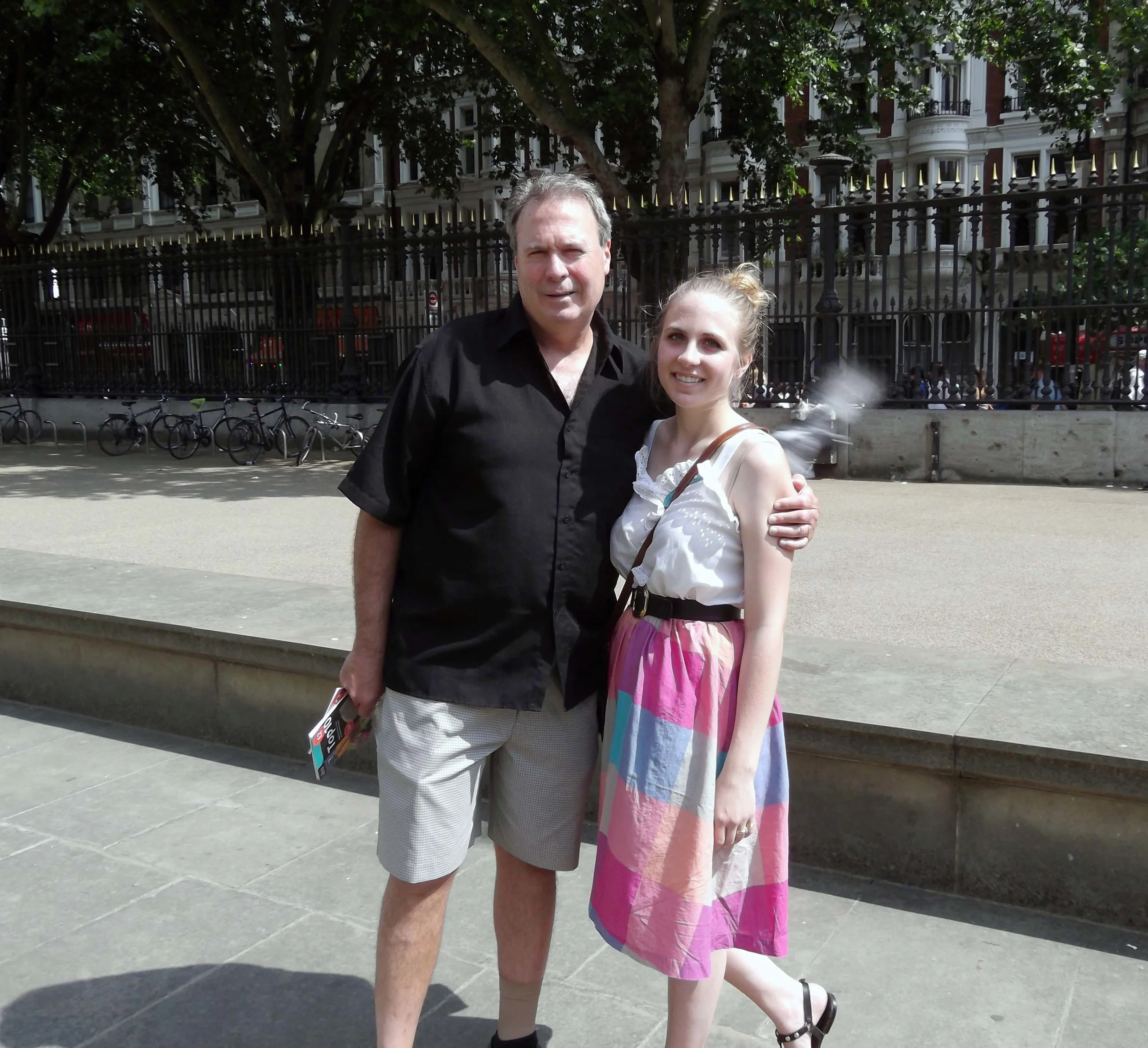 Katy Shields with her dad, George