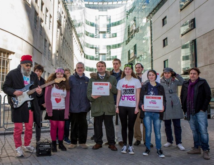 #SaveBBCThree campaigners