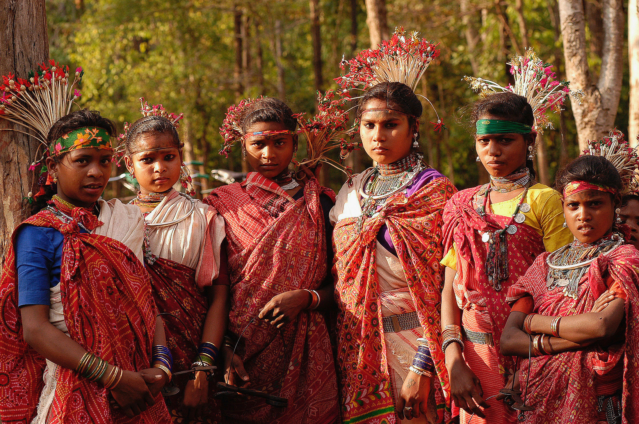 Young Baiga tribe women