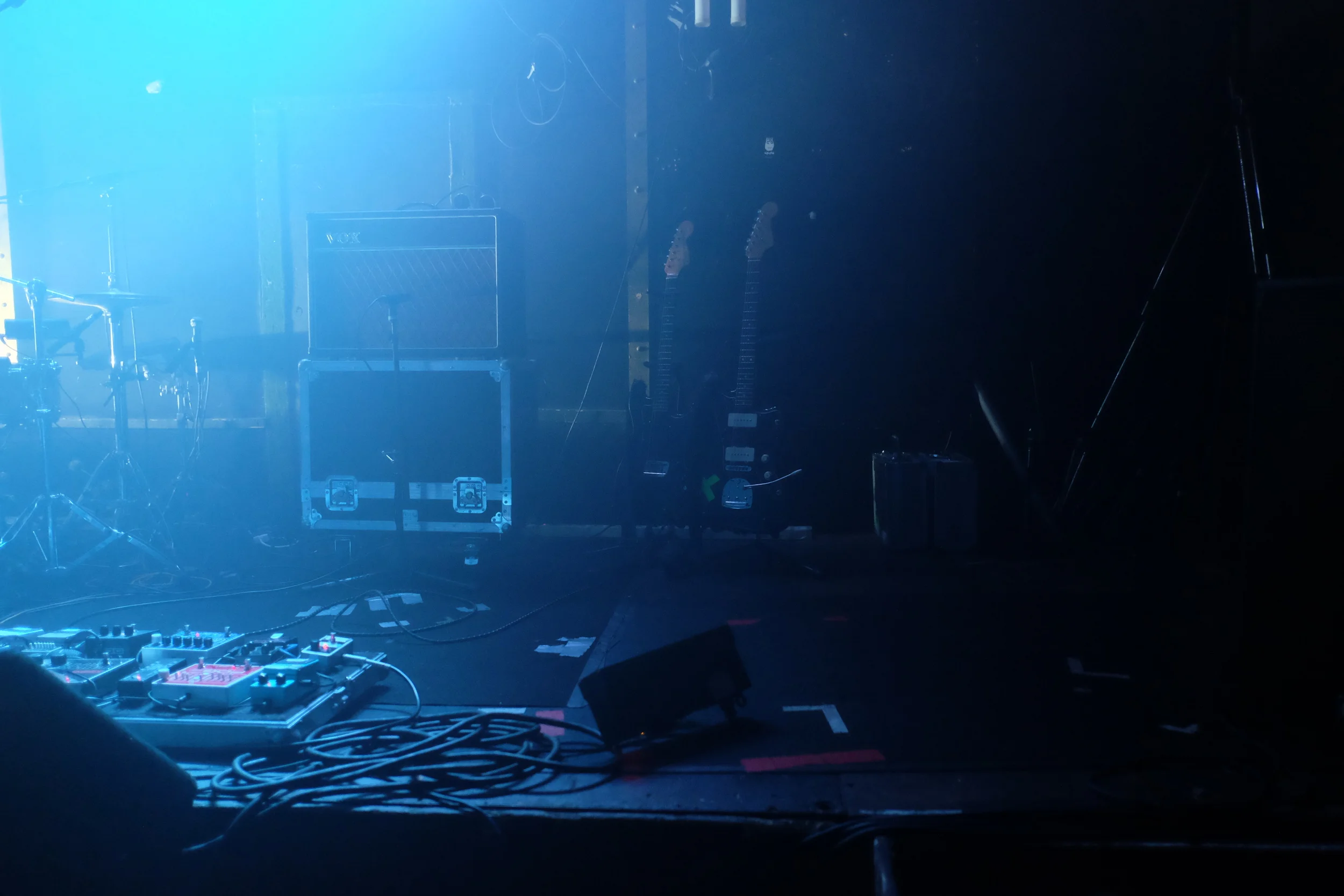 Soundcheck at Lusts ' show at Electrowerkz, London, 2015