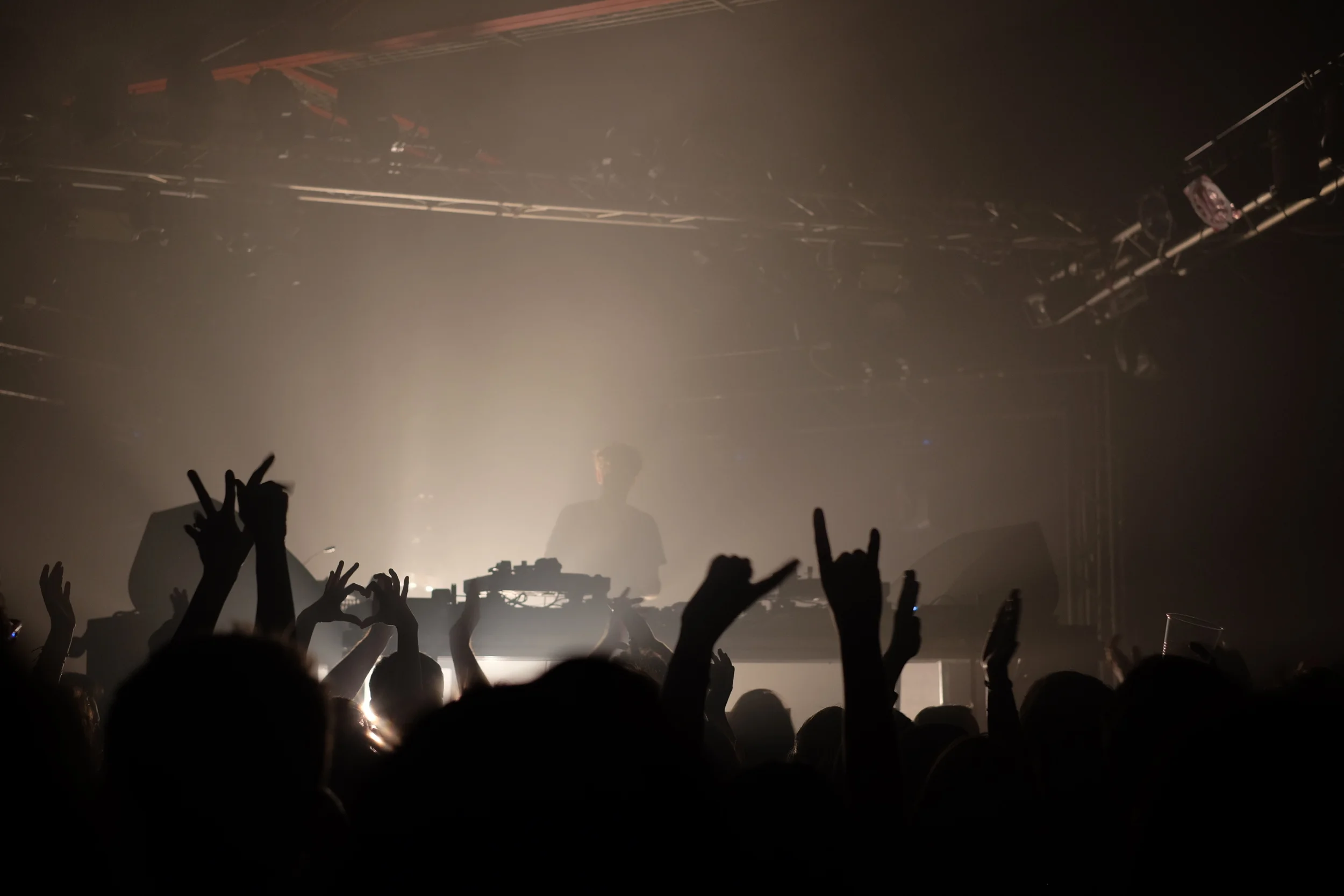 The crowd at Jamie xx show at den Atelier in Luxembourg, 2015