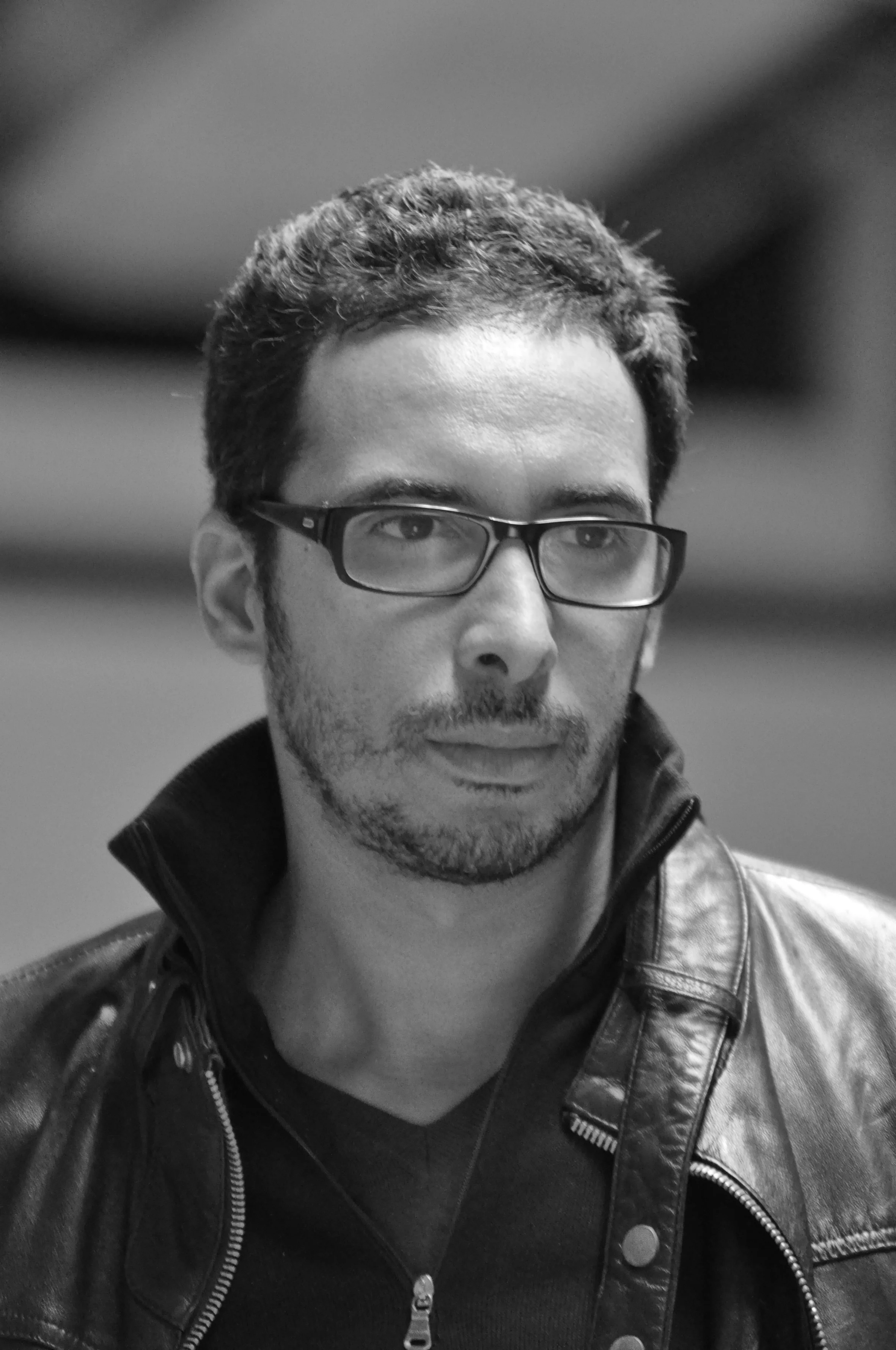 A portrait of Mounir Fatmi