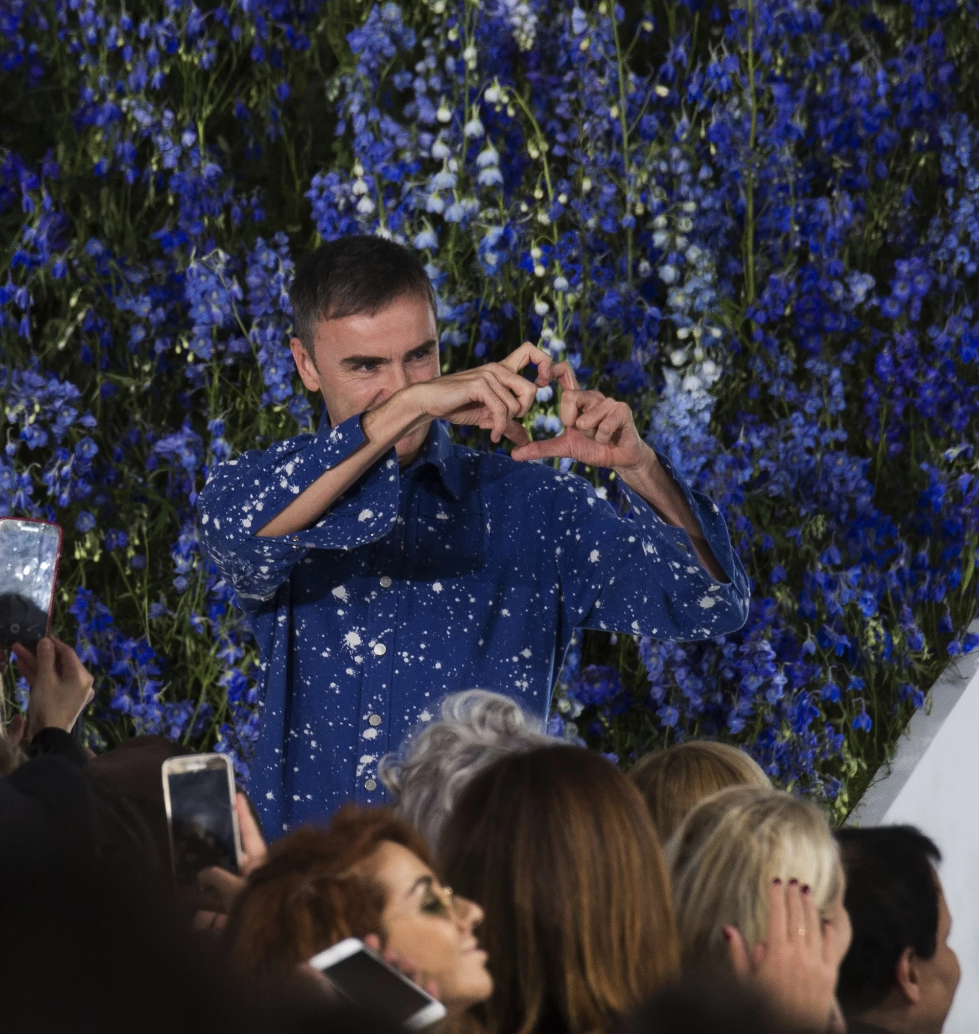 Raf Simons at Christian Dior Spring/Summer 2016 show.