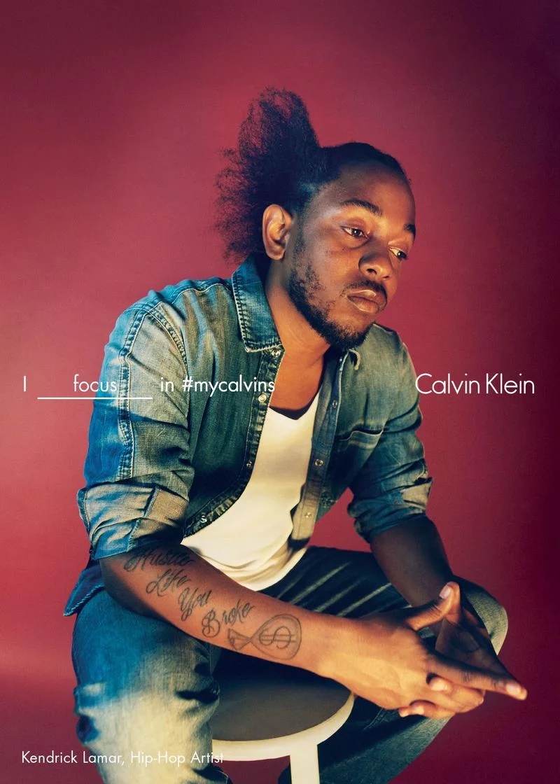 Kendrick Lamar in #mycalvins SS'16 campaign by Tyrone Lebon