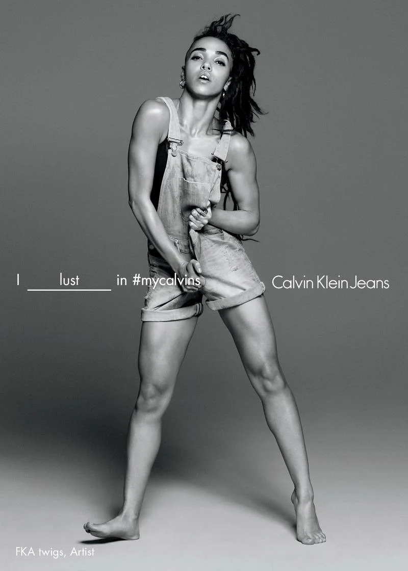 FKA Twigs in #mycalvins jeans SS'16 campaign by David Sims