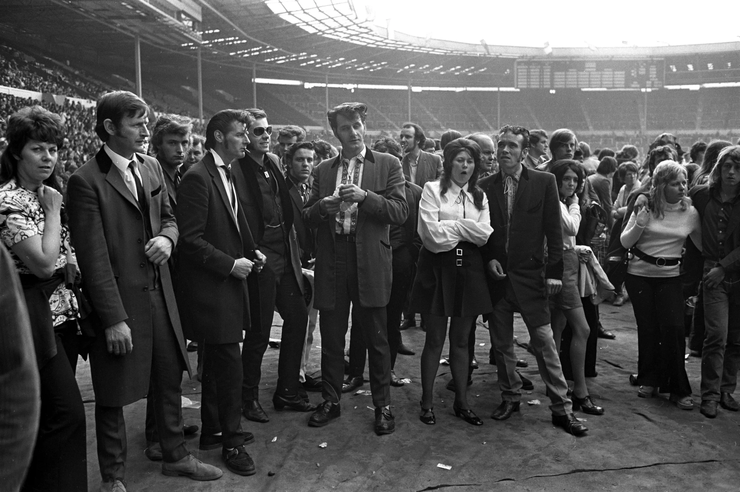 Teddy Boys at a Pop Concert, Wembley 1972 by Brian Moody