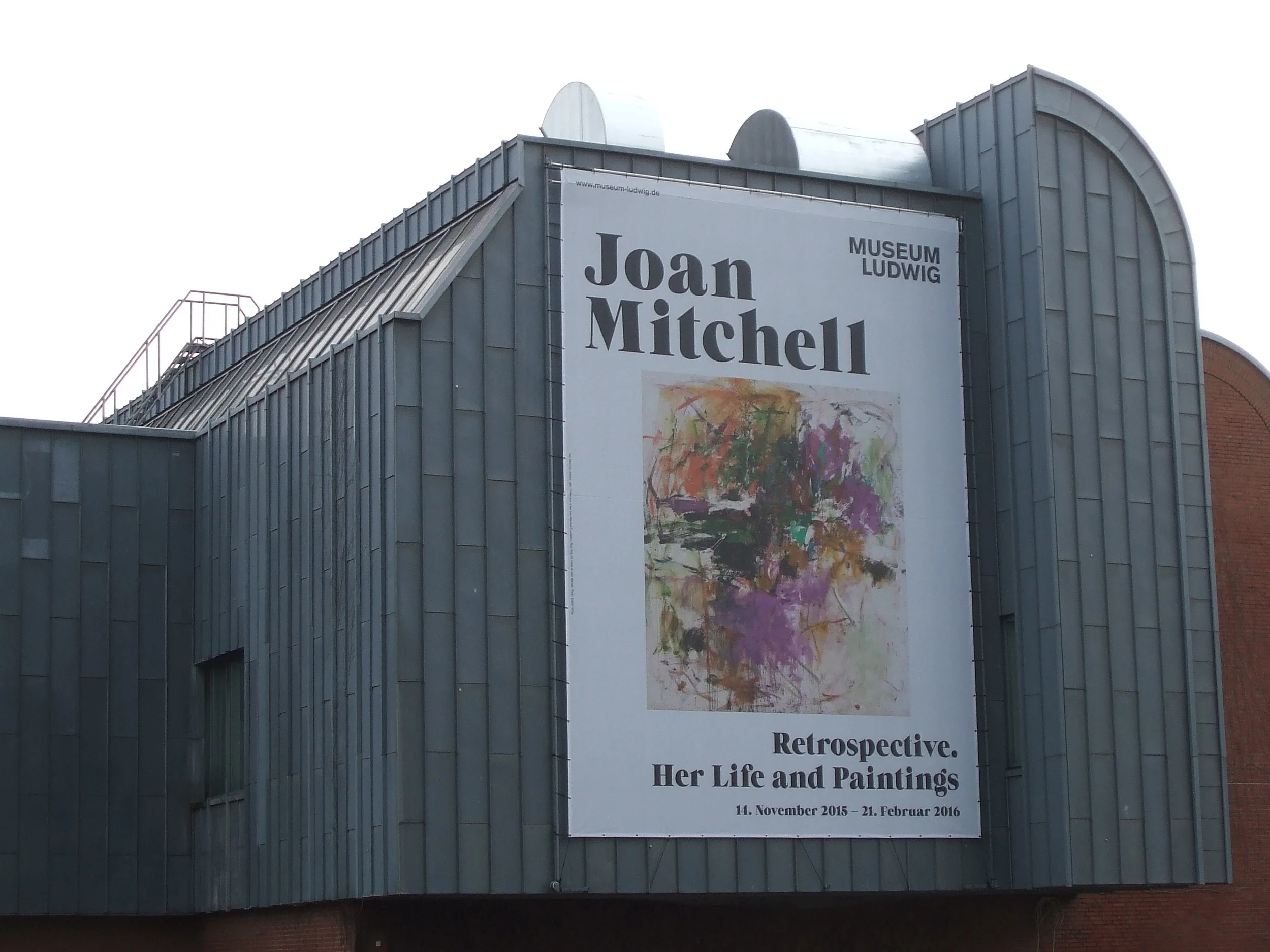Joan Mitchell exhibition poster at Ludwig Museum of Cologne