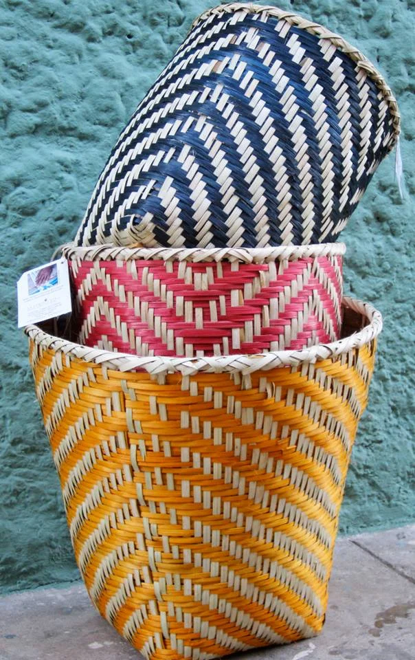 Papiro Y Yo's h and-weaved baskets