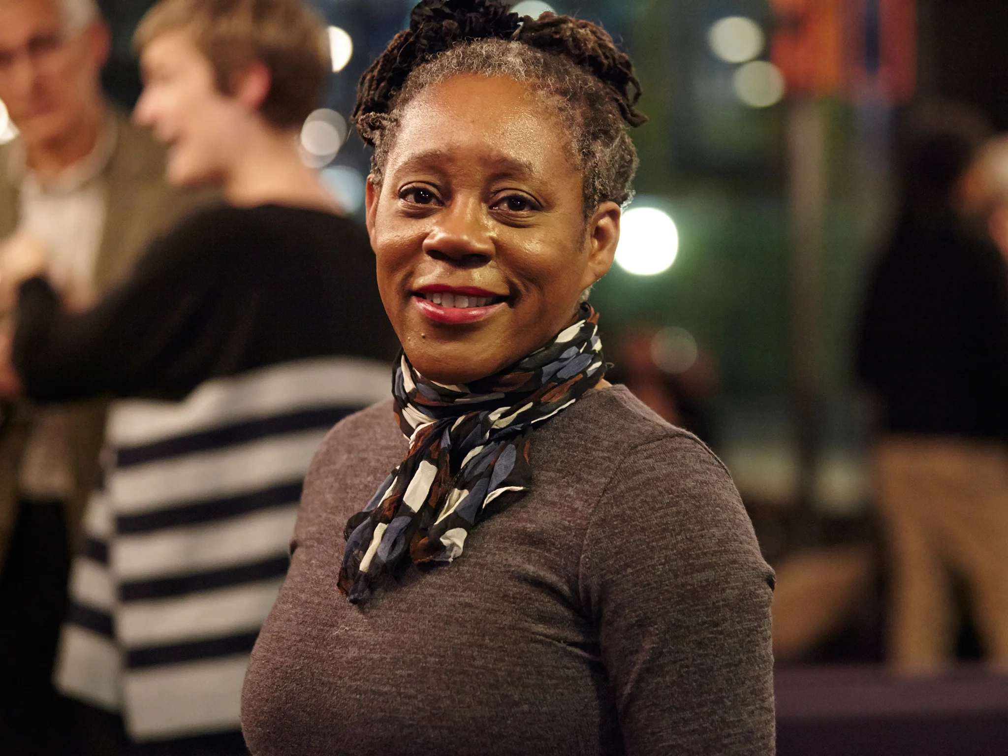 Professor at the University of the Arts London, Sonia Boyce. Photo by Paul Cochrane .