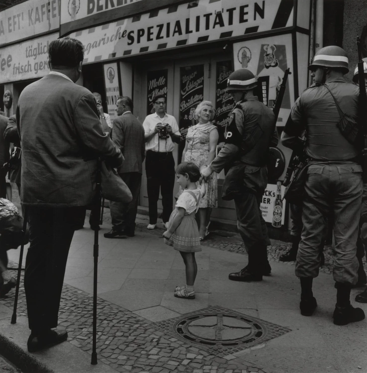 Checkpoint Charlie in Berlin, 1961 by Don McCullin.